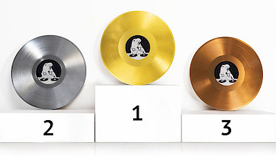 Every 1's a winner, baby! silber, gold & bronze Vinyl!