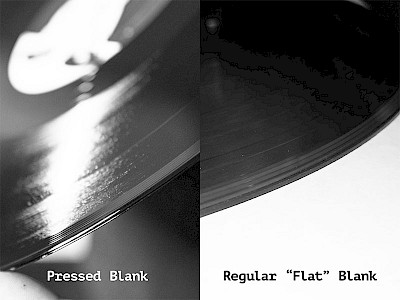 pressed blank vs. flat blank